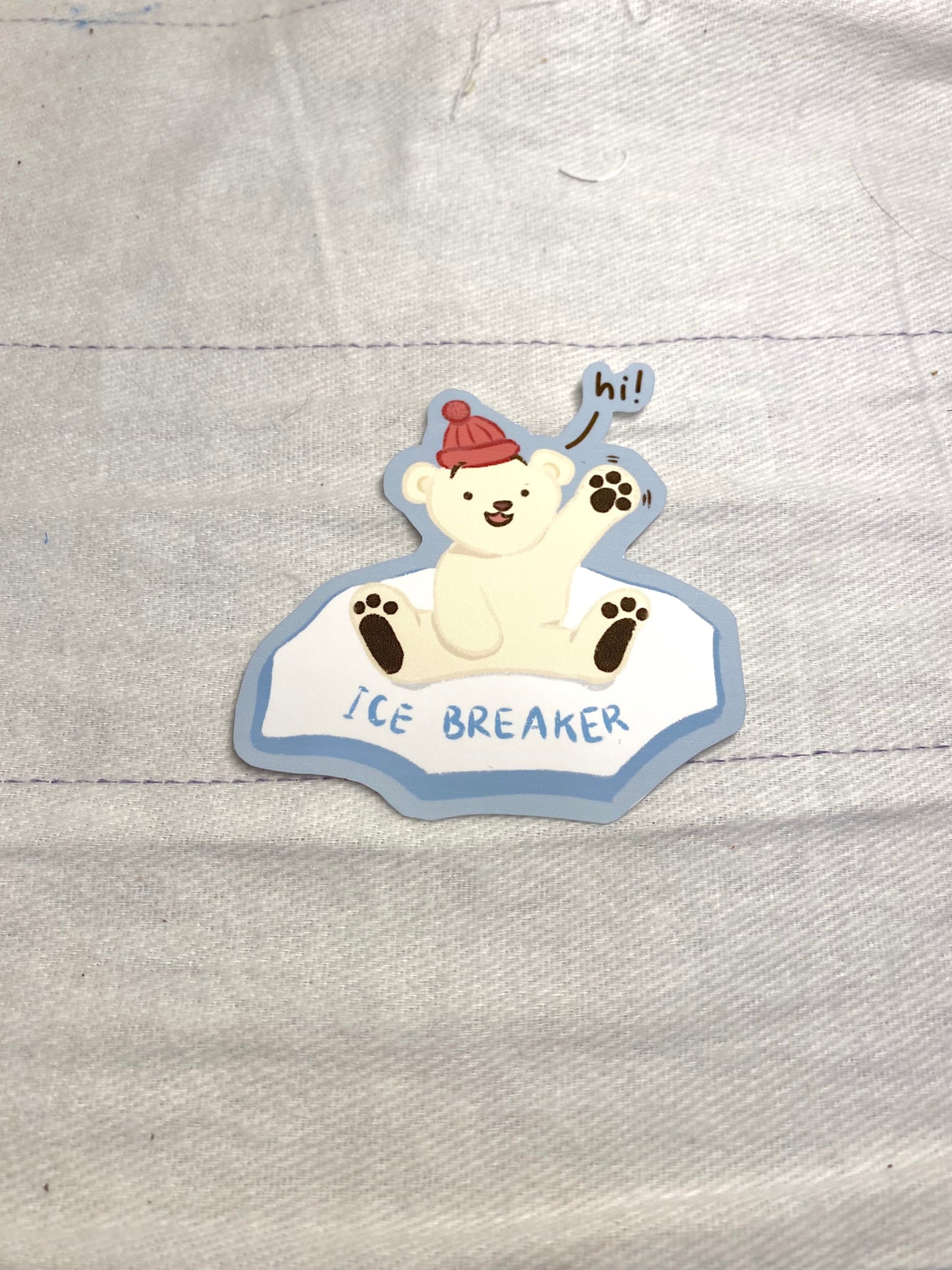 Ice Breaker Polar Bear Sticker