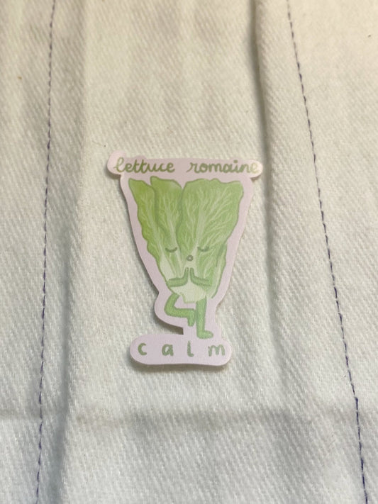 Lettuce Romaine Calm Sticker